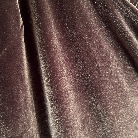 Elegant Velvet Wrap Dress - shimmery brownish/grey - Picture 3 of 4